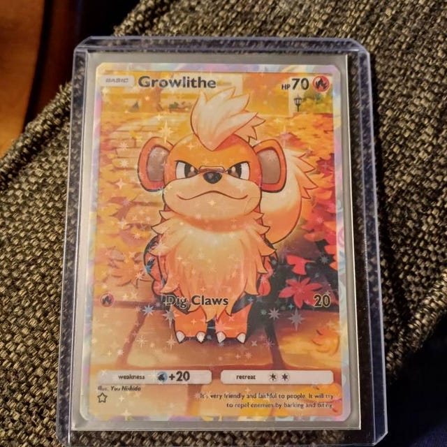 growlithe shiny pokemon card Arcanine 059/165 - - 151 Growlithe Shiny or Non