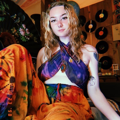 Tie-dye Multi-way Sarong, Fringed Tapestry, Tie Dye Cover Up, Unique ...
