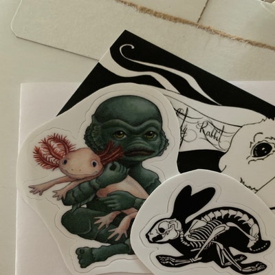 Running Rabbit Stickers - Etsy