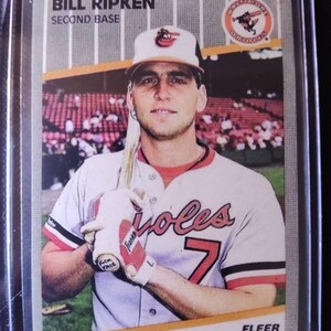 1989 Fleer Bill Billy Ripken Error Black Box Baseball Card - Etsy