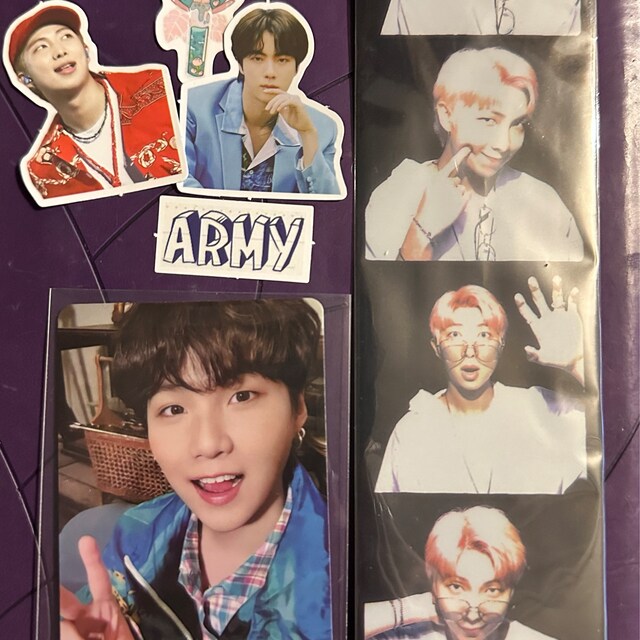 BTS DECO KIT グクトレカ BTS DECO KIT official random photo card pc RM JIN SUGA J
