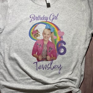 Download JoJo Siwa Birthday shirt PNG iron on applique design | Etsy
