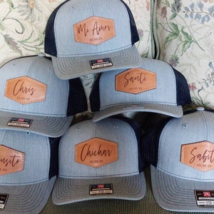 Leather Grey Patch Engraved Trucker Hat One Legging it Around got meshulem? Leather Grey Patch Engraved Trucker Hat One Legging it Around got meshulem?