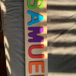 Fat brain toys store wooden name puzzle