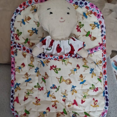 PDF Doll Sleeping Bag Sewing Pattern, Beginner Friendly Quilted Doll ...