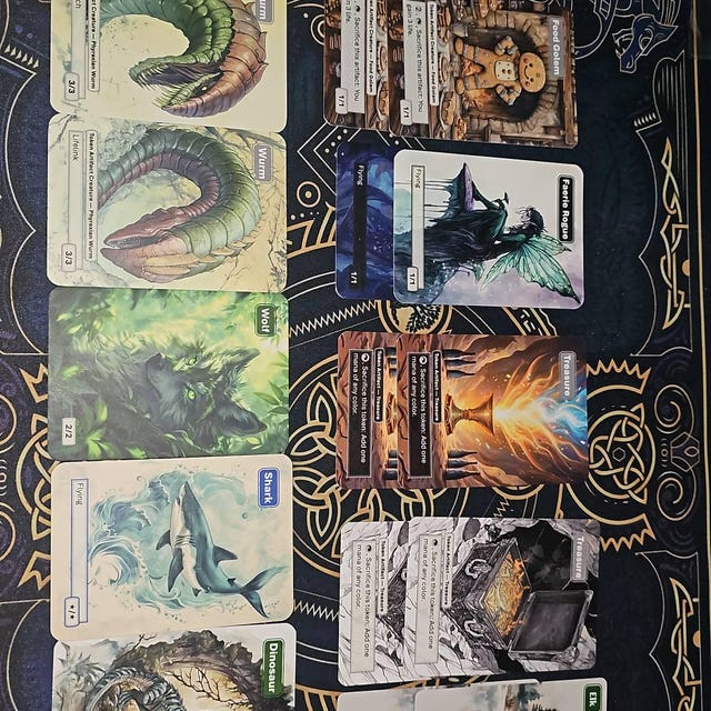 Faerie Token MTG (blue 1/1 Flying) - Etsy