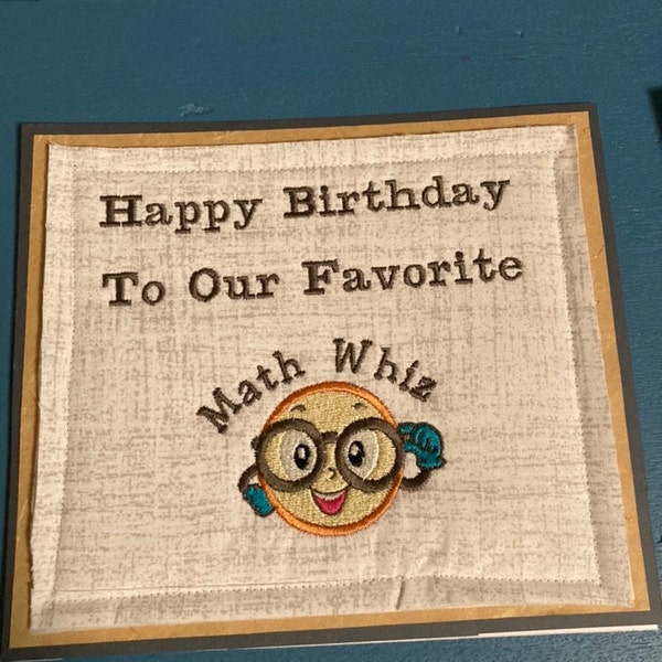 Math Whiz - Machine Embroidery Design - Etsy