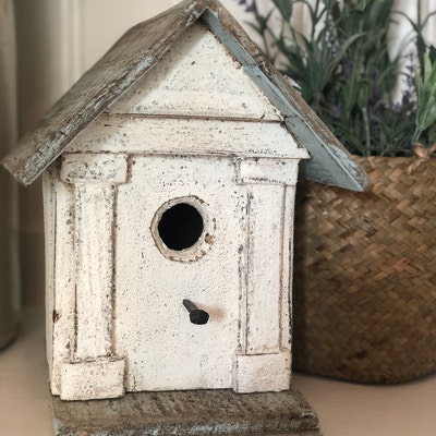 Handcrafted Birdhouse / Vintage Style Garden /painted Birdhouse ...