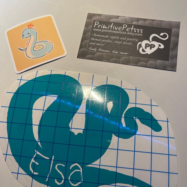 Customizable Name Ball Python Snake Vinyl Decal (READ DESCRIPTION) - Etsy