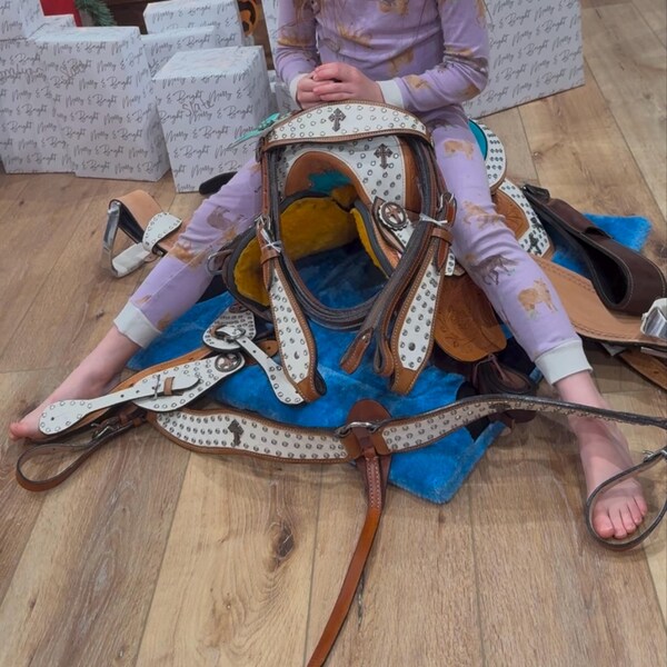 Wade Tree A Fork Premum Western Leather Ropng Ranch Work Buckng