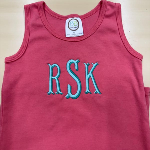 Shadow Fishtail Monogram Satin Stitch Font for Machine Embroidery ...