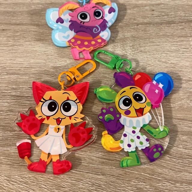 Toon Keychains | Razzle & Dazzle, Connie, Finn, Coal, Gigi, Tisha
