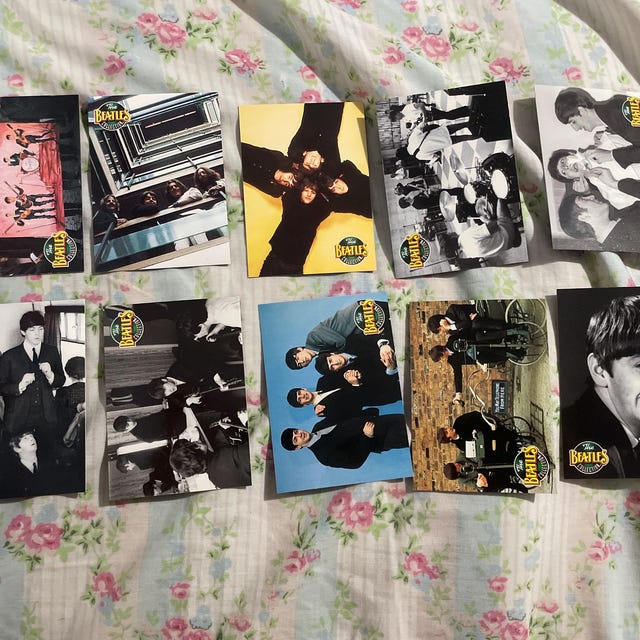 4 Packs of the Beatles Collection Vintage Trading Cards. 10