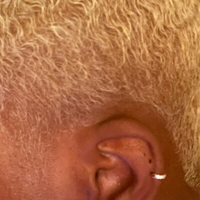 Forwd Helix And Tragus Piercing