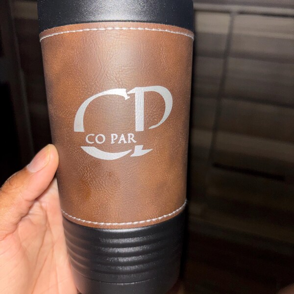 Life Without Me Is Boring - Personalized Custom Leather Tumbler