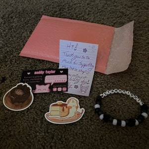 Black & White Custom Kandi Bracelet | Black Kandi Bracelet | Custom Name Bracelet | Black Rave Accessories