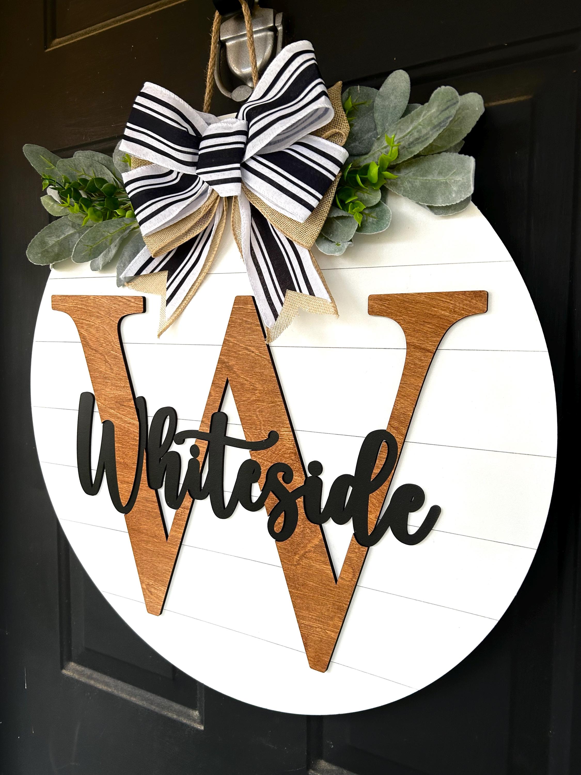 Last name front door sign|Last name door sign|Welcome sign|Last name sign|Welcome sign with last name|Family name door sign|Family wood sign