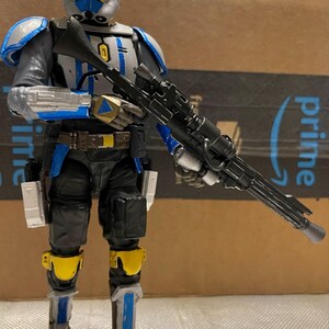 1:12/18/6 Clone Trooper DC-15A Blaster Pack 3D Printed Star Wars