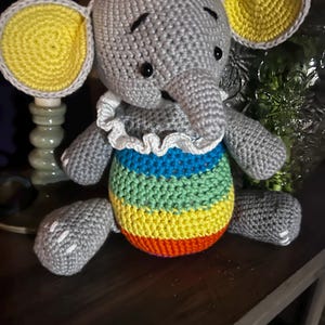 DIY Elephatn Crochet PATTERN PDF, Crochet Elephant Amigurumi ...