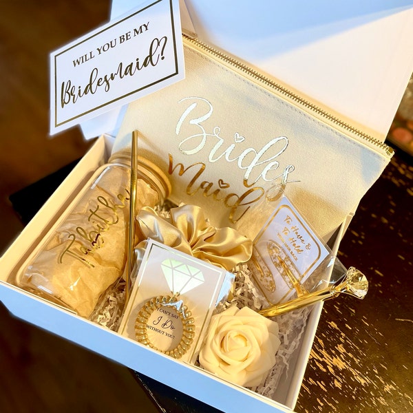 Bridesmaid Proposal Gift Box Will You Be My Bridesmaid Personalized ...