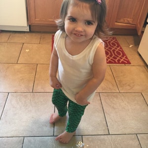 Mermaid Leggings Girls Baby Toddler Mermaids Costume Little Green ...