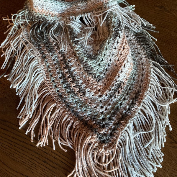 Boho Infinity Scarf / Crochet Scarf Pattern / Scarf Pattern / Infinity ...