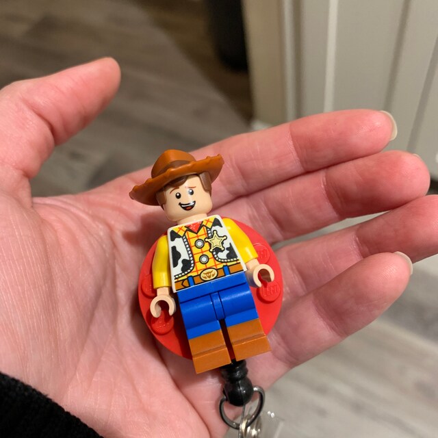 Woody™ Badge Reel Made With LEGO® Minifigure™ Pediatric ID