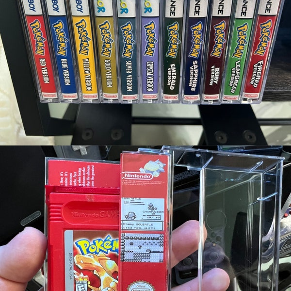 Game Inserts First 11 Pkmn Game Cases W/ Color Matched Inserts (holographic and ...