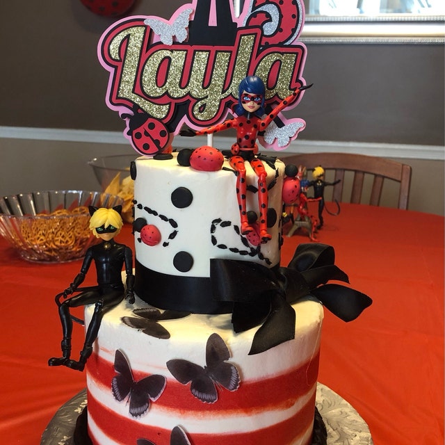 Miraculous Ladybug Inspired Cake Topper/Centerpiece – The Icing On The Kake