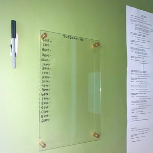 Melrose International Acrylic Dry Erase Notes Board 13