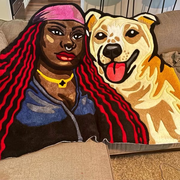 Keyboard Rug, Cute Desk Mat, Wrist Rest, Cubicle Decor, Handmade Tufted ...