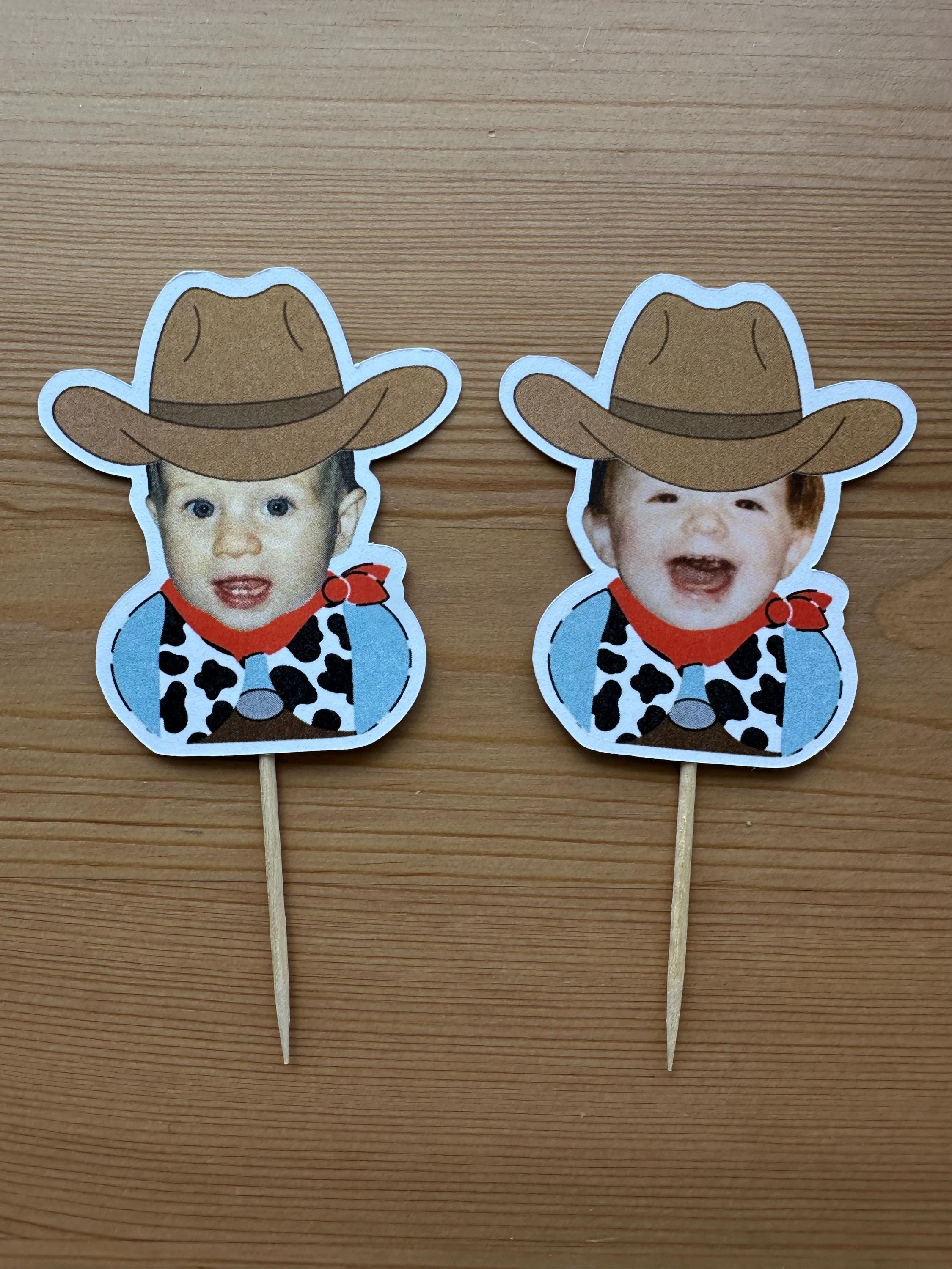 cowboy cupcake toppers | western birthday party decorations | my first rodeo birthday party supplies | cowboy 1st birthday | western party