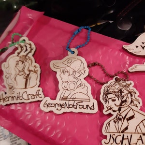 Soot Dream SMP Keychains Bag Tag... choose Technoblade - Etsy