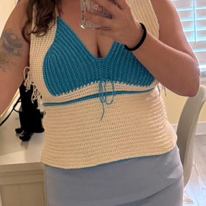 Crochet Top Pattern, Zora Bralette, (pdf),adjustable Design