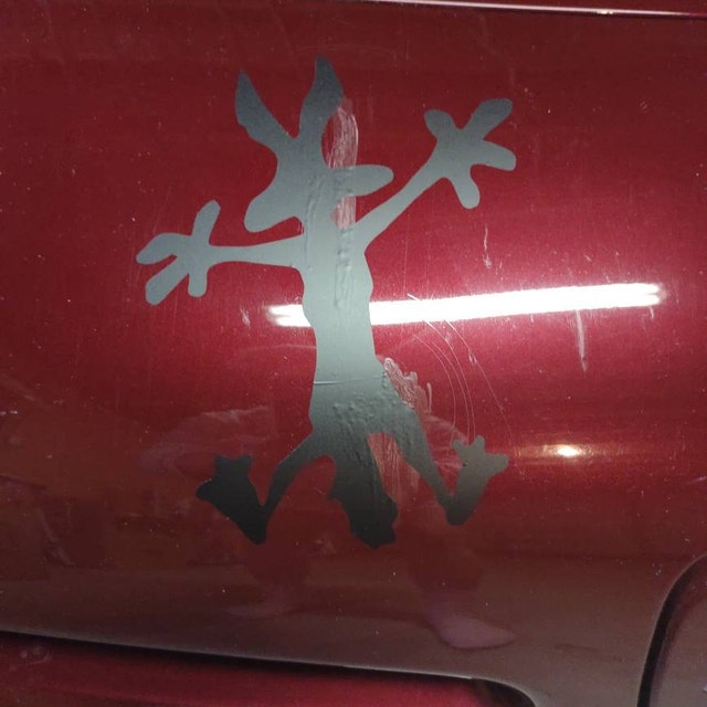 Classic Wile E. Coyote Splat Wall Decal – Funny Vinyl Sticker For Car, Laptop, Tumbler