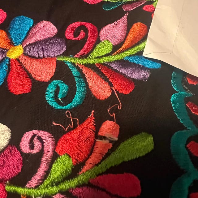 おこめorgue♡ Flower embroidery blouse Flower embroidery blouse