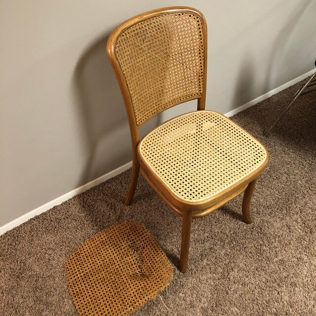 Chair cane webbing clearance