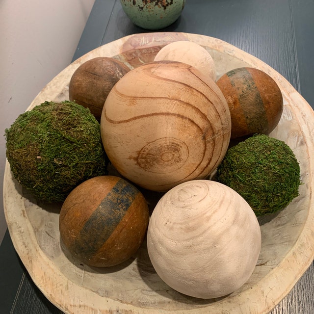 Usmola Moss Balls, Decorative Balls for Centerpiece Bowls Vase Filler, Home  Party Decor (3.5 inches - Set of 6-), Large