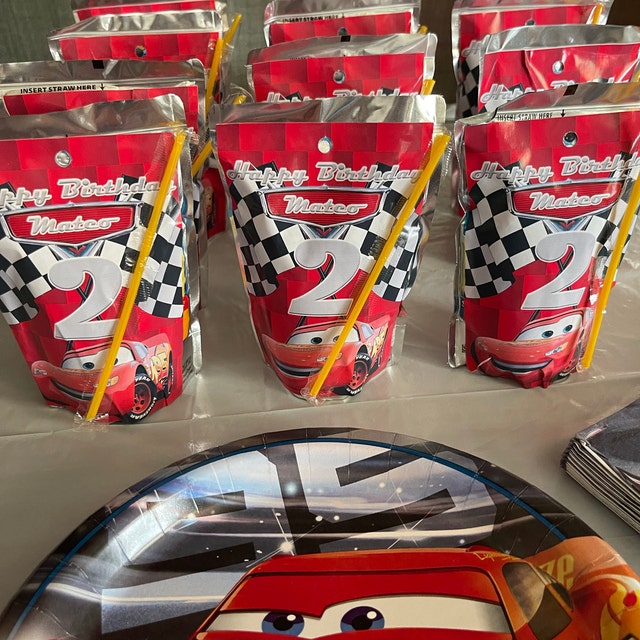 24PCS Lightning McQueen Water Bottle Labels for Cars Themed Birthday Party  Supplies, Lightning McQueen Party Favors for Kids Birthday Decorations