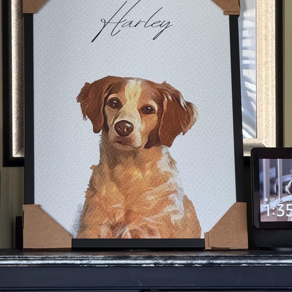 Custom Watercolor Portraits Using Pet Photo Personalized Digital Dog ...