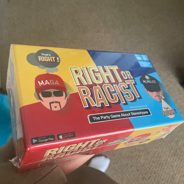 Right Or Racist - Funny White Elephant Gift - Gift for Men - Party Game -  Hilarious Game - Great Gift - Birthday Gifts for Men and Women