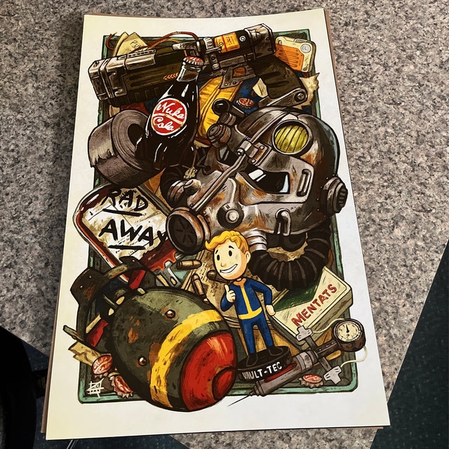 Wasteland Cache - 11x17