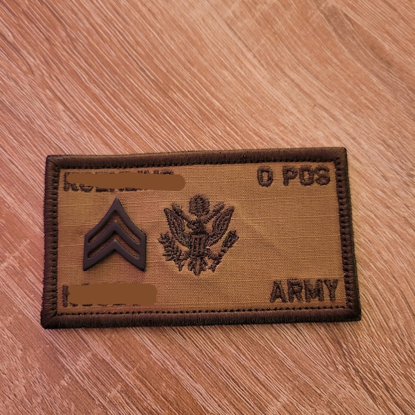 Leather Plate Carrier Flak Patch- 2.25" X 4" - Laser Engraved on Hand ...