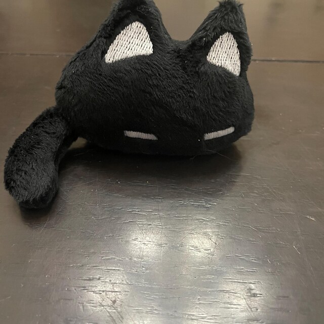 Mini Omori Mewo Plush – Unofficial Fanart Black Cat Plushie, Tiny