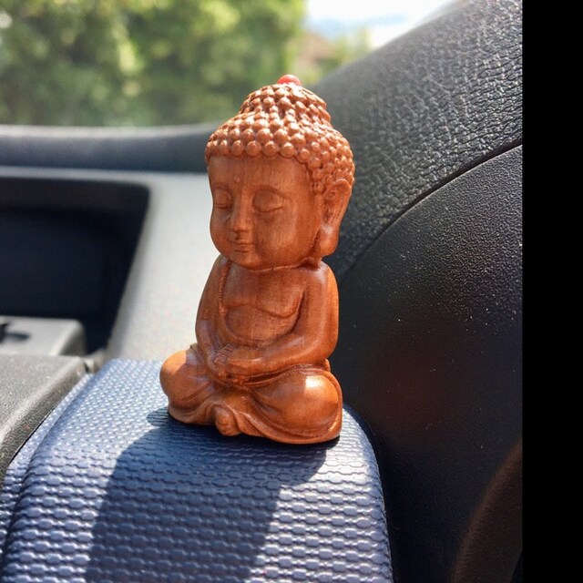 Miniature Buddha Figure Peach Wood Buddha Small Monk -  Norway