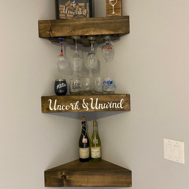 Wine Rack and Corner Shelf Set – Green River Wood