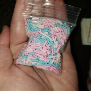 Cotton Candy Jelly Cloud Polymer Clay Sprinkles, NON EDIBLE Fimo Fake –  Happy Kawaii Supplies