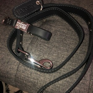 Personalized leather dog leash personalized dog leash | Etsy