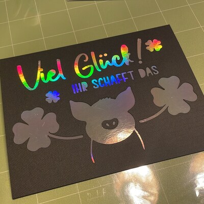 Plotterdatei Glück Sprüche und Schriftzüge in SVG, Digistamp Glück
