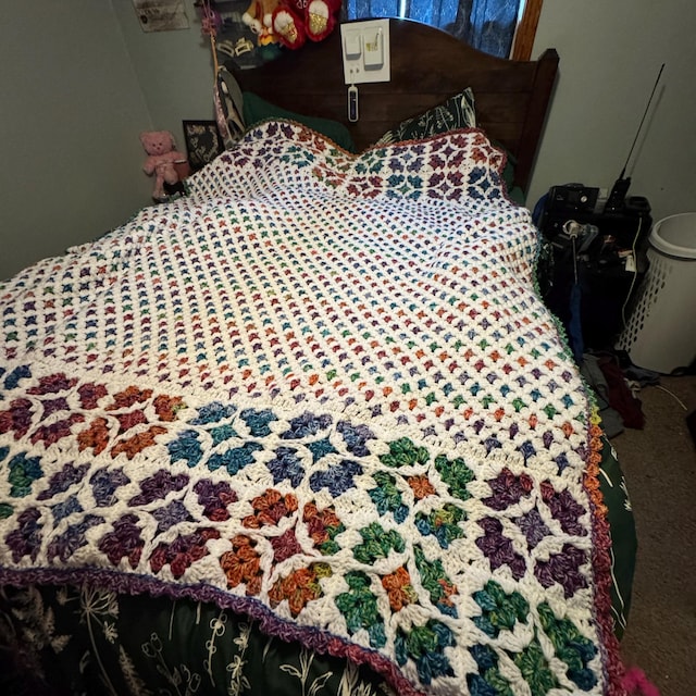 A customer's finished Windowpane Granny Stitch Blanket Crochet Pattern (Digital Download)